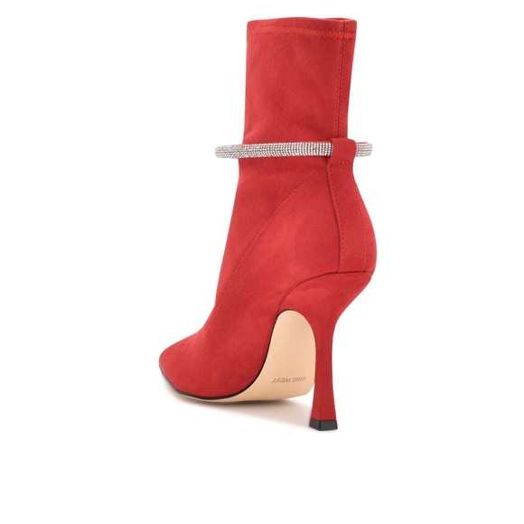 NWBOX RED FERBA NINE WEST BOOTS - Picture 3 of 7